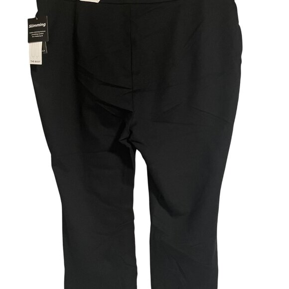 Rafaella Womens High Rise Bootcut Pants Size 2X Black Slimming Stretch Comfort - Picture 5 of 11